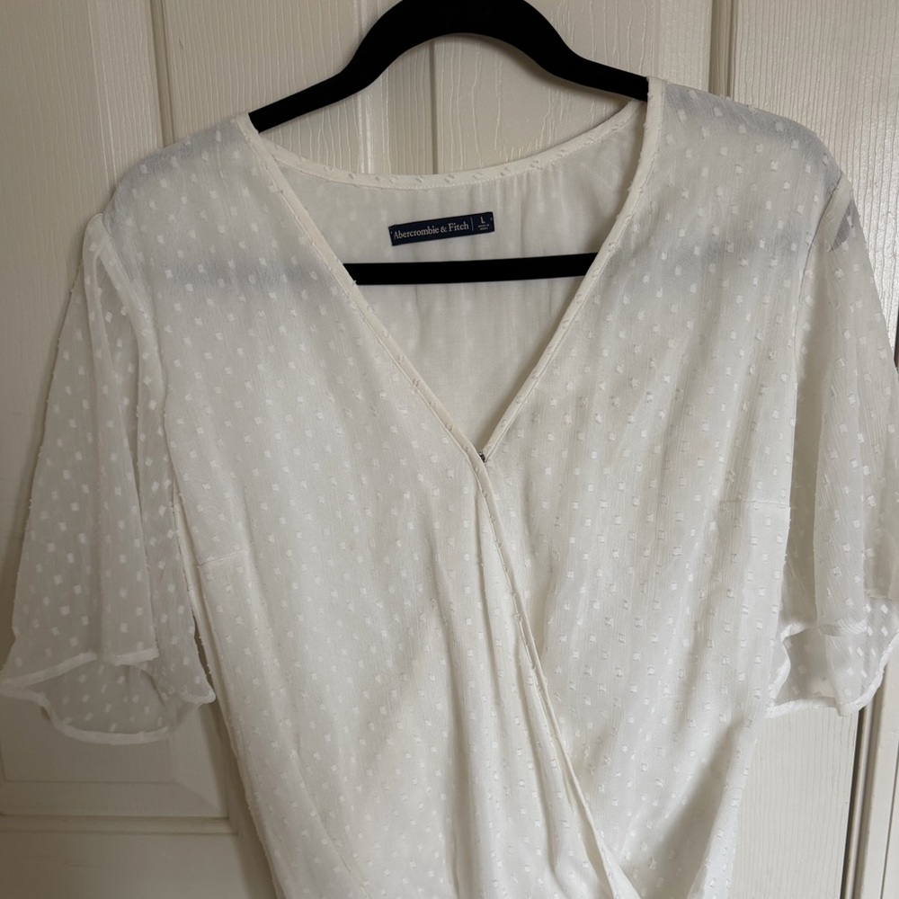 Abercrombie & Fitch Flowly White Bodysuit